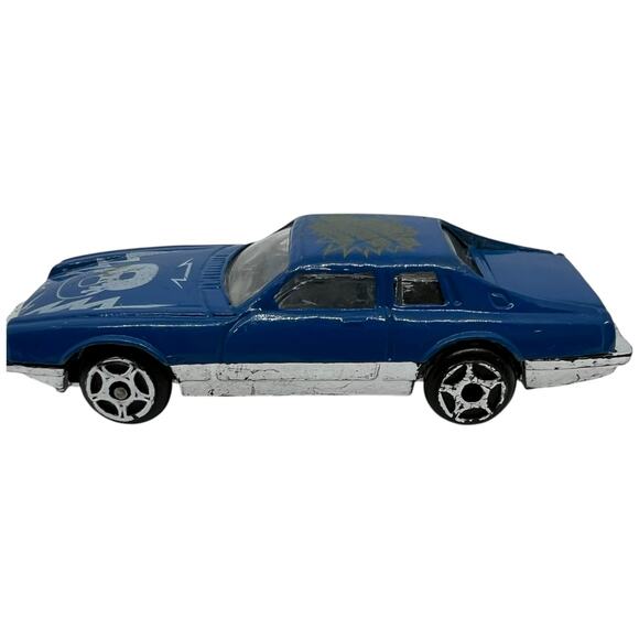 Custom Blue Die-Cast Muscle Car with Graphics – Vintage Style - Picture 5 of 8